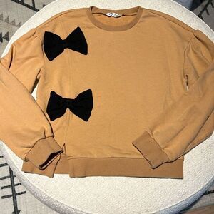 SHEIN Cropped Bow Sweatshirt Size 11-12